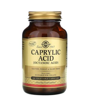 Solgar Caprylic Acid 100 Vegetable Capsules