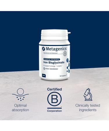 Nutri Advanced Ferrodyn Iron Bisglycinate Supplement - 60 Capsules | with Folate & Vitamin B6 for Energy Support - Buy Online on GoSupps.com