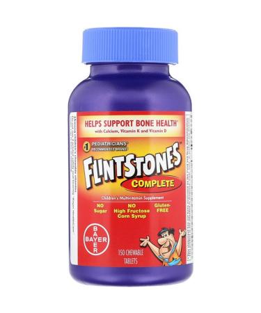 Flintstones Complete Children's Multivitamin Supplement 150 Chewable Tablets