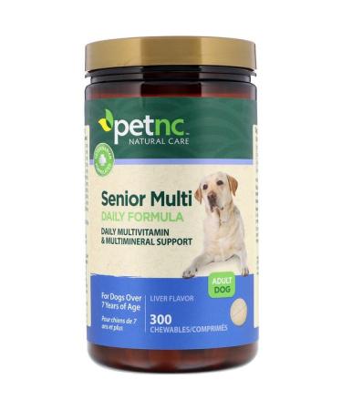 petnc NATURAL CARE Senior Multi Daily Formula Liver Flavor Adult Dog 300 Chewables
