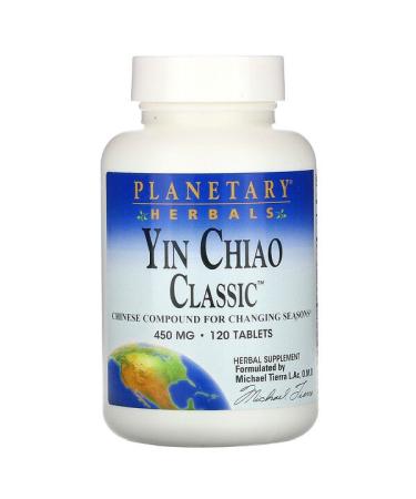 Planetary Herbals Yin Chiao Classic 450 mg 120 Tablets