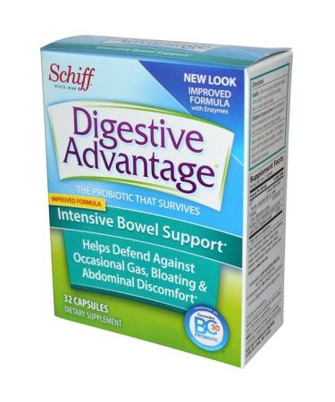 Schiff Digestive Advantage Intensive Bowel Support 32 Capsules