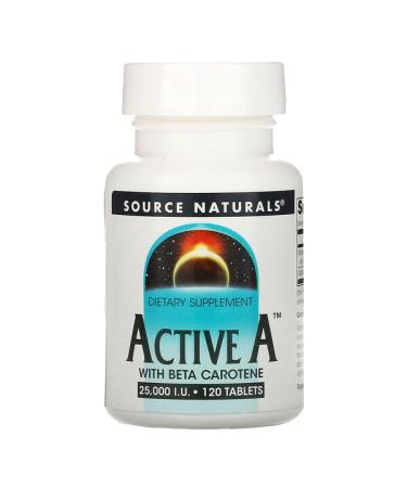 Source Naturals Active A 25000 IU 120 Tablets
