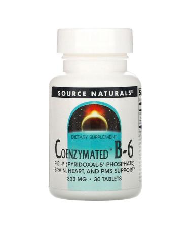Source Naturals Coenzymated B-6 333 mg 30 Tablets