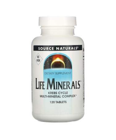 Source Naturals Life Minerals No Iron 120 Tablets