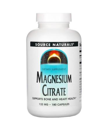 Source Naturals Magnesium Citrate 133 mg 180 Capsules