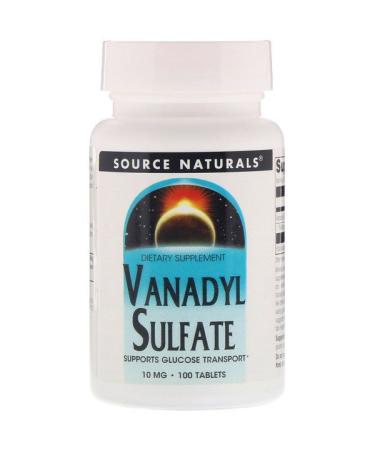 Source Naturals Vanadyl Sulfate 10 mg 100 Tablets