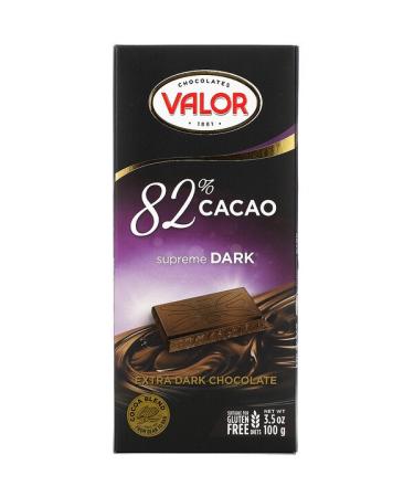 Valor Extra Dark Chocolate 82% Cacao 3.5 oz ( 100 g)