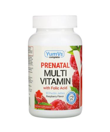 YumV's PreNatal Multivitamin with Folic Acid Raspberry 90 Pectin Jellies