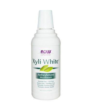 Now Foods Solutions XyliWhite Mouthwash Refreshmint 16 fl oz (473 ml)