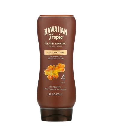 Hawaiian Tropic Tanning Lotion Sunscreen SPF 4 8 fl oz (236 ml)