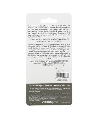 Safari Stainless Steel Nail Trimmer for Small Dogs - Durable & Easy to Use Tool - Buy Online on GoSupps.com