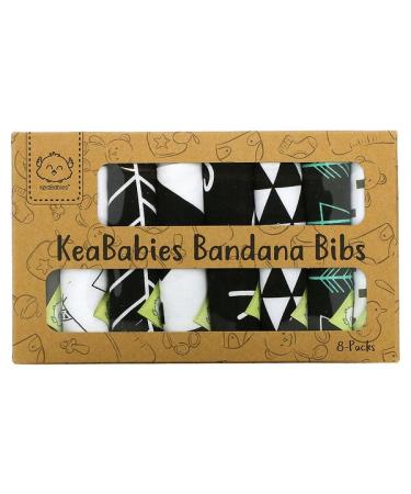 KeaBabies Bandana Bibs Baby Boss 8 Pack