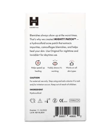 Hero Cosmetics Mighty Patch Duo | 6 Original & 6 Invisible Acne Patches - Buy Online on GoSupps.com