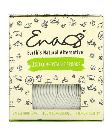Earth's Natural Alternative Compostable Spoons 100 Count