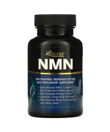 Ageless NMN Supplement - 60 Capsules | NAD Precursor for Anti-Aging - Buy Online on GoSupps.com