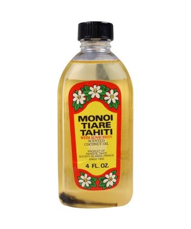 Monoi Tiare Tahiti Sun Tan Oil With Sunscreen 4 fl oz (120 ml)