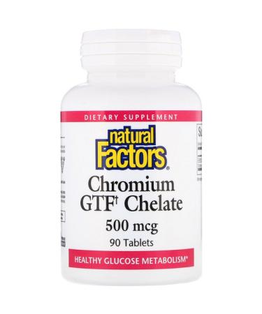 Natural Factors Chromium GTF Chelate 500 mcg 90 Tablets