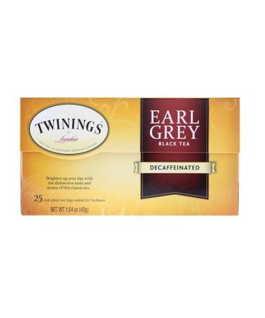 Twinings Earl Grey Black Tea Decaffeinated 25 Tea Bags 1.54 oz (43 g)