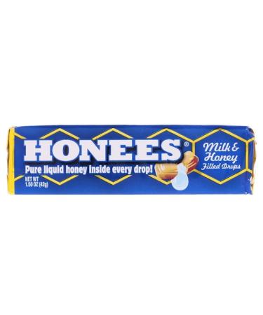 Honees Milk & Honey Filled Drops 1.50 oz (42 g)