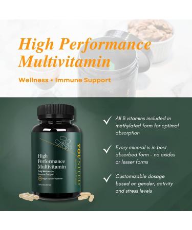 Younited High Performance Multivitamins | Advanced Daily Dietary Supplement for Boosted Performance | Mens Multivitamin & Womens Multivitamin | Antioxidant Supplement with Vitamins and Minerals for Immune Support (120 Capsules) - Buy Online on GoSupps.com