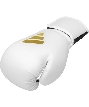 Buy Adidas Boxing Gloves Speed 50 - Durable 14 oz Punching Gloves for Adults - Comfortable White/Gold - International Shipping Available - Buy Online on GoSupps.com