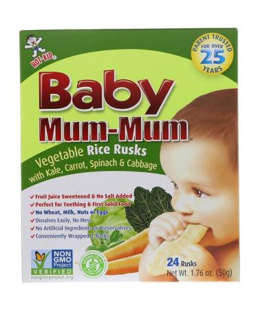 Hot Kid Baby Mum-Mum Vegetable Rice Rusks 24 Rusks