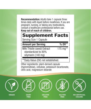 Buy Enzymatic Therapy Super Milk Thistle - 60 Vegan Capsules for Liver Health - Buy Online on GoSupps.com