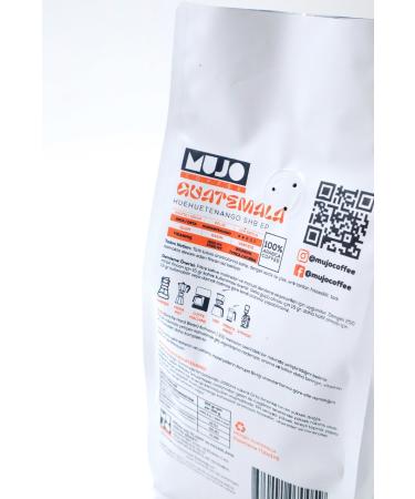 Mujo Coffee Guatemala Heuheutenango Shb Ep Bean Coffee-500gr - Buy Online on GoSupps.com