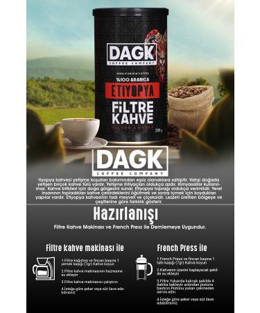 Dagk Ethiopian Filter Coffee 200g Tnk (GROUND) - Buy Online on GoSupps.com