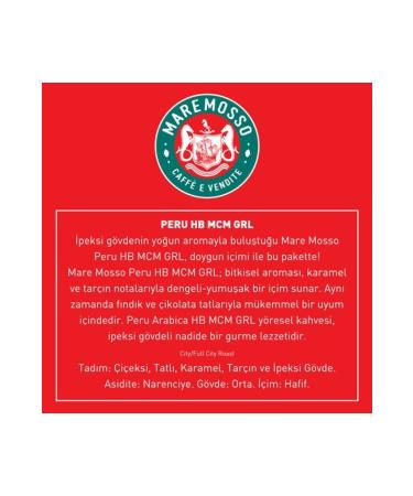 Mare Mosso Caffe Vendite Peru HB MCM Regional (Bean or Ground) Filter Coffee 1 KG. - Buy Online on GoSupps.com