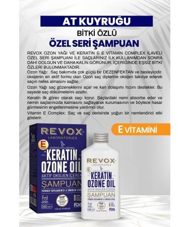 Revox Keratin & Ozone Oil Active Oxygen Vitamin E Restructuring Shampoo - Buy Online on GoSupps.com