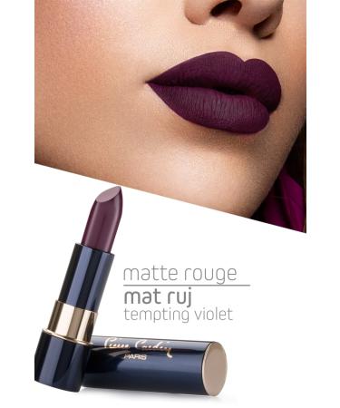 Pierre Cardin Matte Rouge Matte Lipstick - Tempting Violet - Buy Online on GoSupps.com