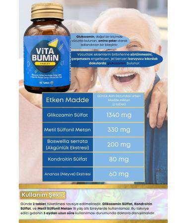 VITABUMIN Glucosamine Chondroitin Msm 60 Tablets - Buy Online on GoSupps.com
