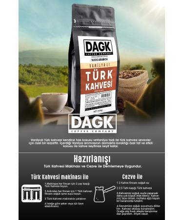 Dagk Vanilla Turkish Coffee 200g Ground - Buy Online on GoSupps.com