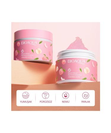 BIOAQUA Peach and Fruit Acid Anti-Stain Brightening Facial Peeling 140 Gr - Buy Online on GoSupps.com