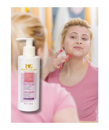 DG DERMO GOLDEN Face and Body Peeling // Suitable for All Skin Types // 200 ml - Buy Online on GoSupps.com