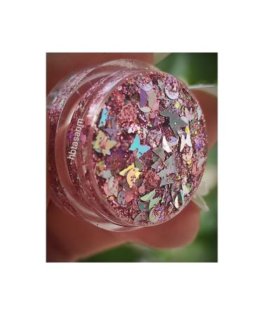 hbtasarim Glitter Gel Eyeshadow Glitter Cherry Blossom Butterfly Pink02 - Buy Online on GoSupps.com