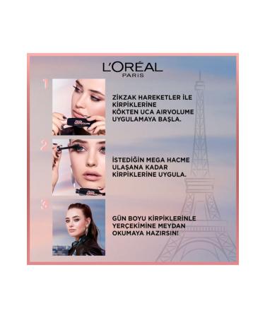 L'Oreal Paris Loreal Air Volume 30h Mega Black Mascara - Buy Online on GoSupps.com