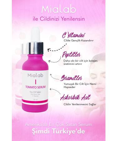 Mialab Tomato Face And Skin Serum - Tomato Serum-dull/uneven Acne/blemishes Anti-Aging - Buy Online on GoSupps.com