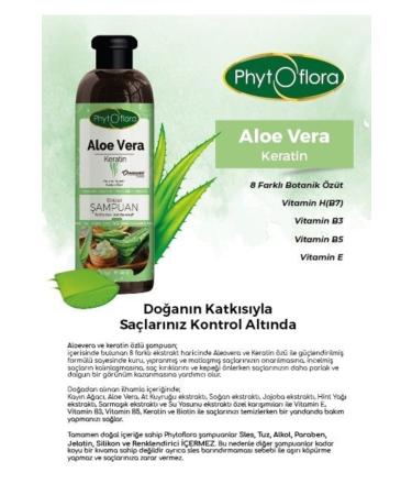 Phytoflora Salt-Free Herbal Shampoo with Aloe Vera and Keratin for Dry and Dandruff Hair 400 ml - Buy Online on GoSupps.com