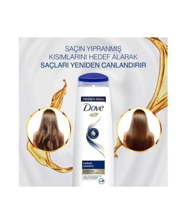 Dove Hair Care Shampoo Intensive Repair Damaged Hair 400 Ml - Buy Online on GoSupps.com