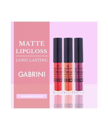 Gabrini Matte Lipgloss - 02 - Buy Online on GoSupps.com