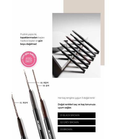IM UNNY Triangular Tip Soft Lift Eyebrow Pencil Designing Eye Brow - Buy Online on GoSupps.com