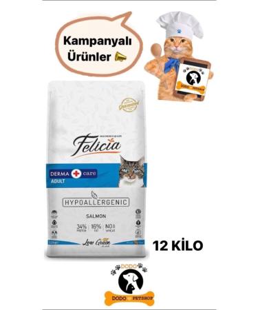 Felicia Low Grain 12 Kg Adult Salmon Hypoallergenic Cat Food - Buy Online on GoSupps.com