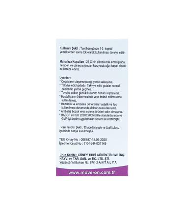 Move On Omega 3 1000 Mg (FISH OIL) Epa 360 /dha 240. 30 Capsules - Buy Online on GoSupps.com