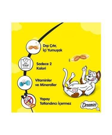 Dreamies Salmon Cat Reward Food 60 Gr 6 Pieces - Buy Online on GoSupps.com