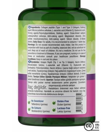 Natures Supreme Beauty Collagen 60 Tablets - Buy Online on GoSupps.com