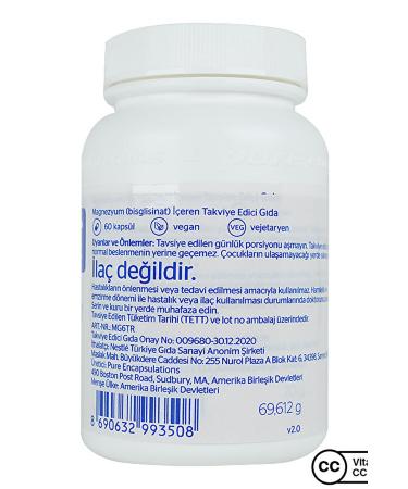 Pure Encapsulations Magnesium (GLYCINATE) 60 Capsules - Buy Online on GoSupps.com