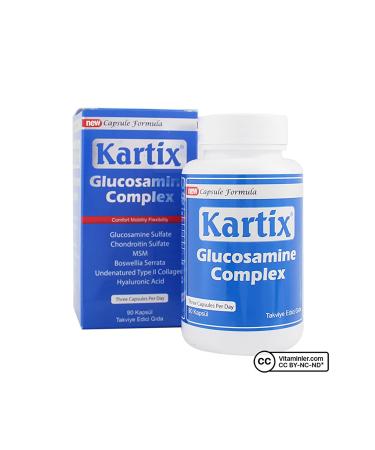 Rcfarma Kartix Glucosamine Chondroitin Msm 90 Capsules - Buy Online on GoSupps.com